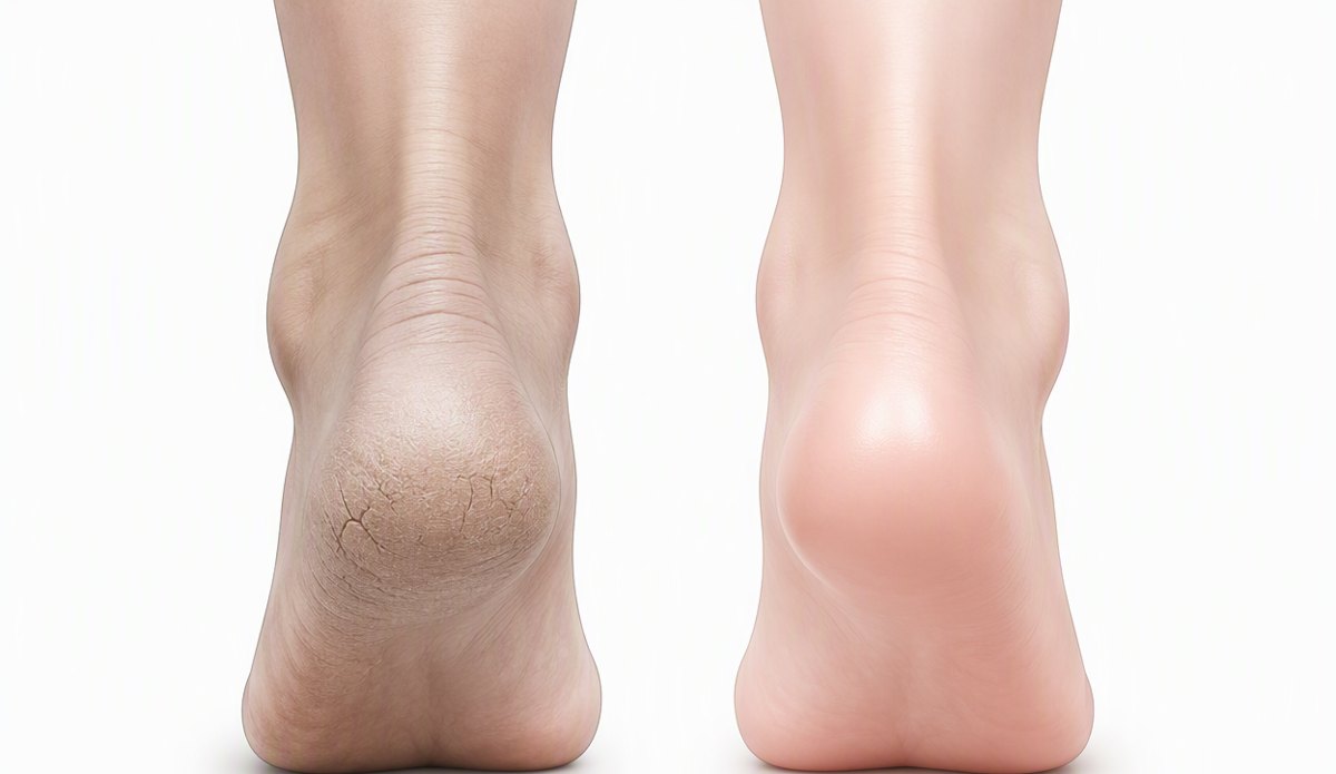 Dry heels → supple heels